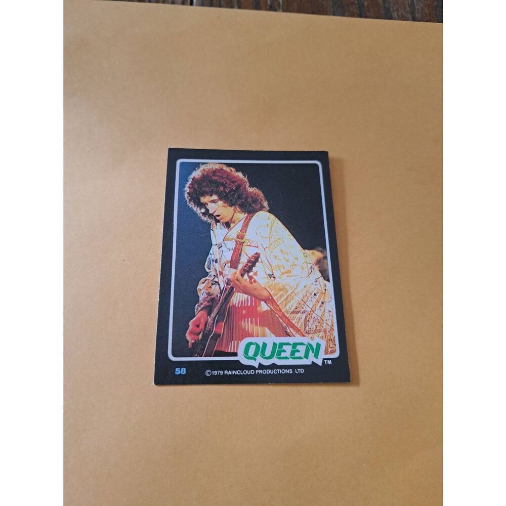 Vintage 1979 Raincloud Productions Queen Trading Card #58 Rock Band Memorabilia
